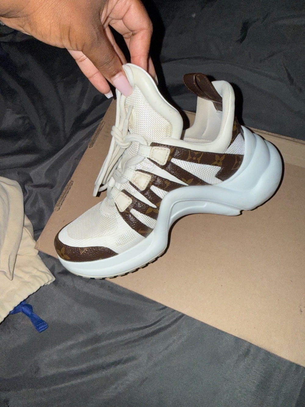 Louis Vuitton moon light arch sneakers